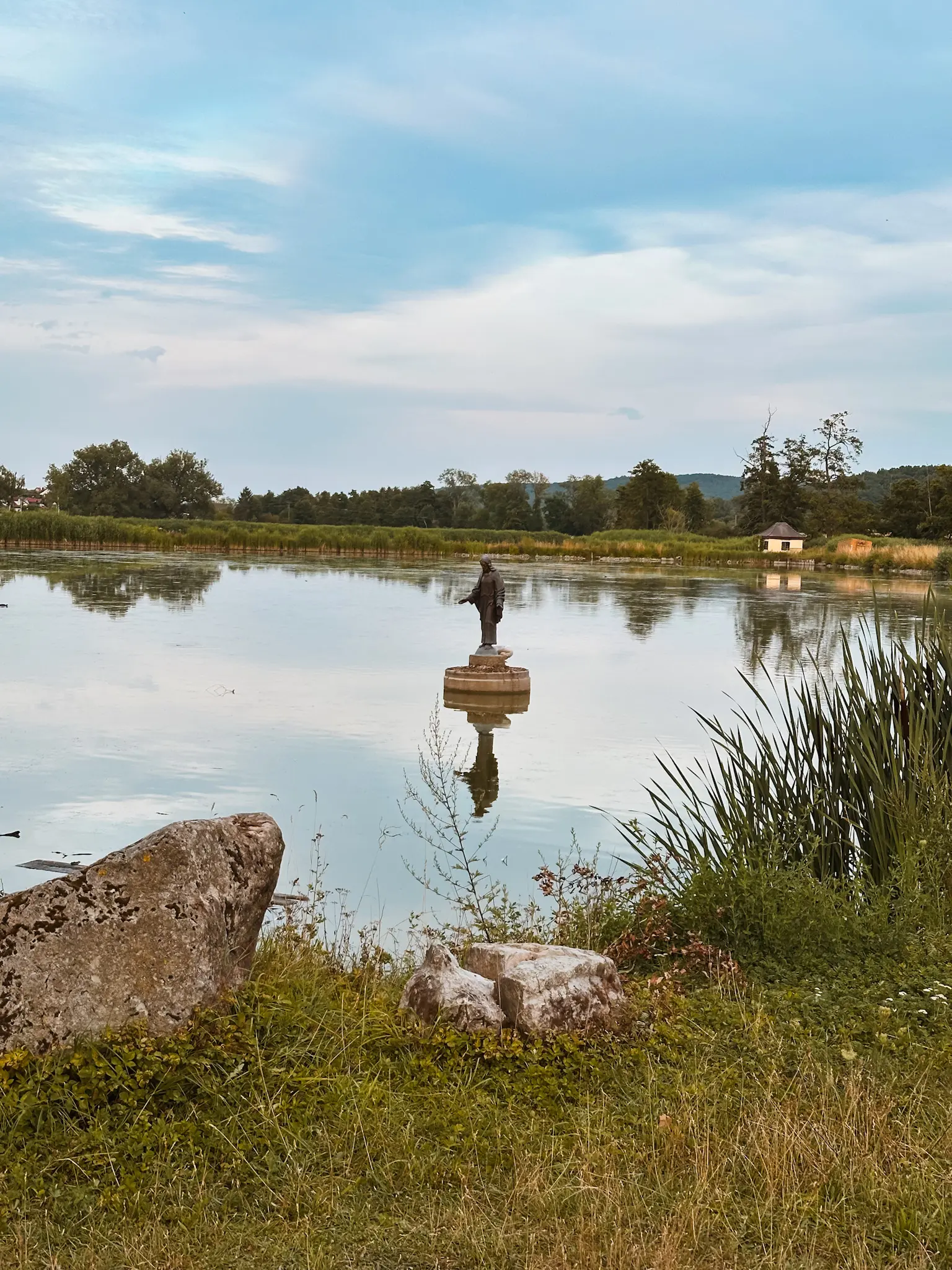 Figur im Windfelder See